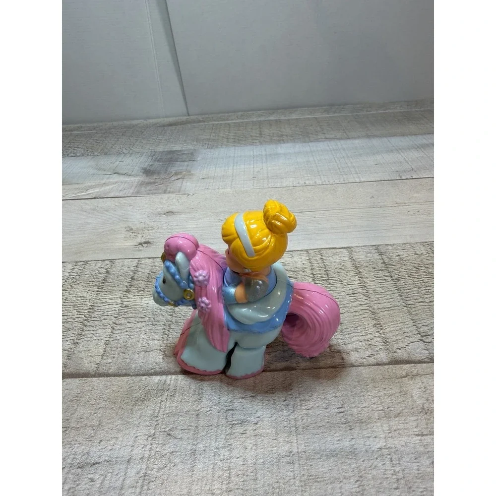 Little People Klip Klop Cinderella Figurine With Blue Horse